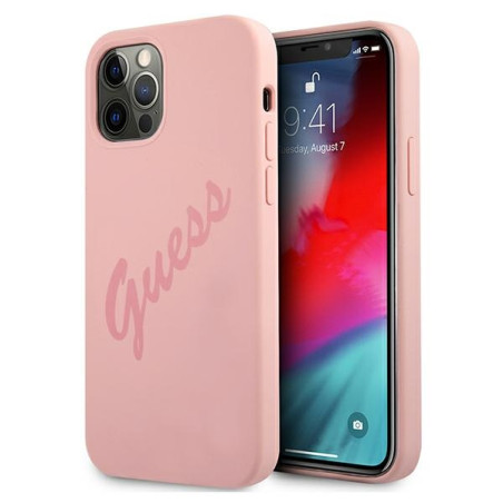 Kryt Guess GUHCP12LLSVSPI pro iPhone 12 Pro Max - růžová