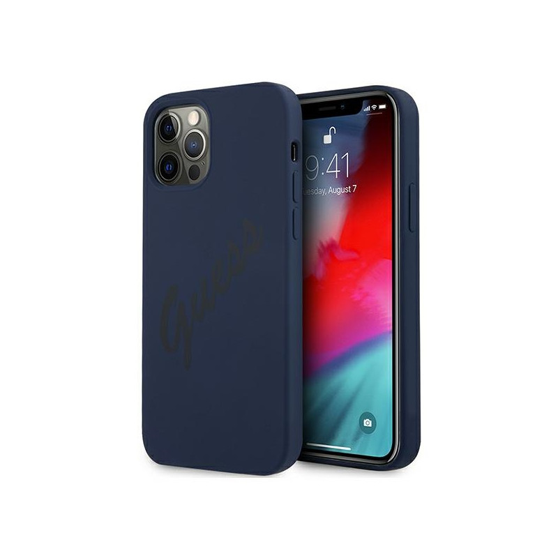 Kryt Guess GUHCP12MLSVSBL pro iPhone 12 / 12 Pro - modrá