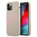 Kryt Guess GUHCP12MLSVSGP iPhone 12/12 Pro - šedá růžová