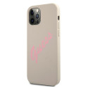 Kryt Guess GUHCP12MLSVSGP iPhone 12/12 Pro - šedá růžová