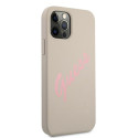 Kryt Guess GUHCP12MLSVSGP iPhone 12/12 Pro - šedá růžová