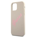 Kryt Guess GUHCP12MLSVSGP iPhone 12/12 Pro - šedá růžová