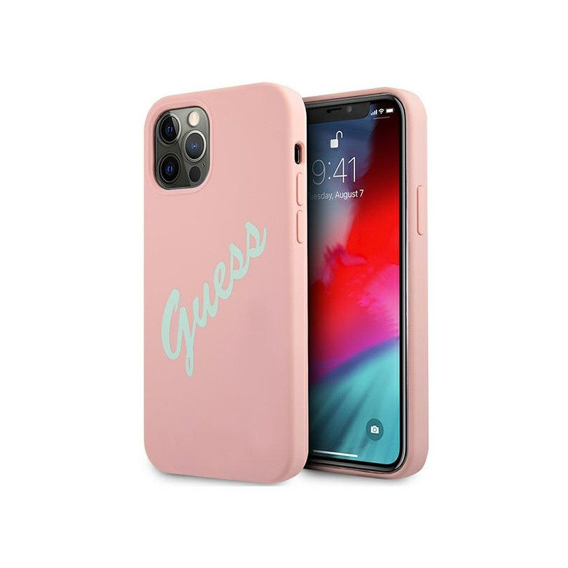 Kryt GUESS GUHCP12MLSVSPG pro iPhone 12/12 Pro - rose green/green pink