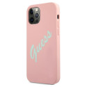 Kryt GUESS GUHCP12MLSVSPG pro iPhone 12/12 Pro – rose green