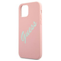 Kryt GUESS GUHCP12MLSVSPG pro iPhone 12/12 Pro – rose green