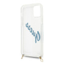 Kryt Guess Script Vintage pro iPhone 12 mini – transparentní/modré