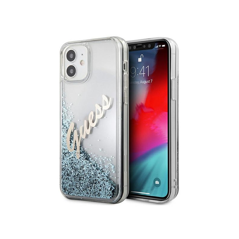 Kryt Guess GUHCP12SGLVSBL pro iPhone 12 mini - modrý