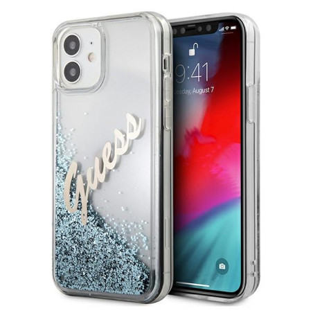 Kryt Guess GUHCP12SGLVSBL pro iPhone 12 mini - modrý