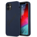 Kryt Guess GUHCP12SLSVSBL pro iPhone 12 mini – modrá