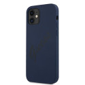 Kryt Guess GUHCP12SLSVSBL pro iPhone 12 mini – modrá