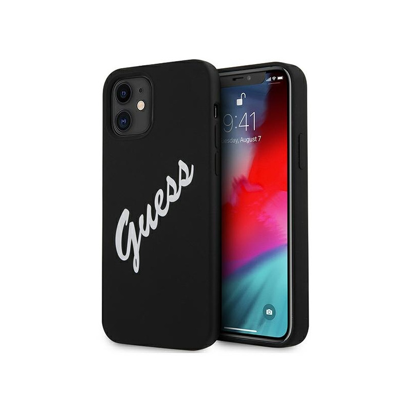 Kryt Guess GUHCP12SLSVSBW pro iPhone 12 mini - black and white