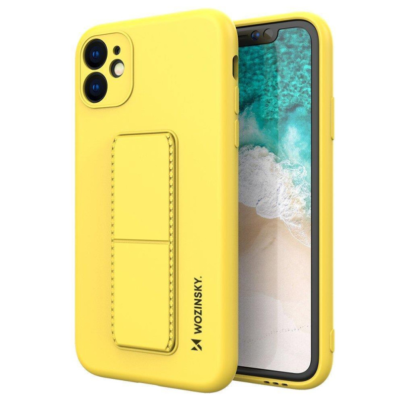 Kryt Wozinsky KICKSTAND Case pro iPhone 12 Pro Max - žlutý