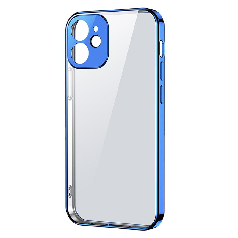 Kryt Joyroom NEW BEAUTY SERIES ultra thin s elektroplátovaným rámem pro iPhone 12 Pro - dark-blue