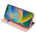 DUX DUCIS SkinPro kryt typu kniha pro iPhone 14, růžovo-zlatý