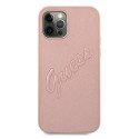 Kryt Guess GUHCP12LRSAVSRG pro iPhone 12 Pro Max růžový