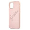 Kryt Guess GUHCP12LRSAVSRG pro iPhone 12 Pro Max růžový