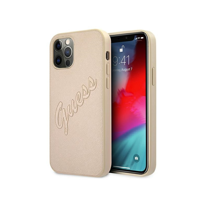 Kryt Guess GUHCP12MRSAVSLG pro iPhone 12 / 12 Pro - zlatá/gold