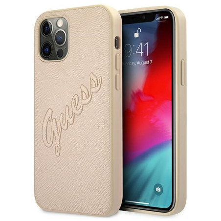 Kryt Guess GUHCP12MRSAVSLG iPhone 12/12 Pro zlatá
