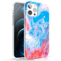 Kryt Kingxbar Watercolor pro iPhone 12 Pro Max - blue-pink