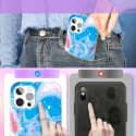 Kryt Kingxbar Watercolor pro iPhone 12 Pro Max - blue-pink