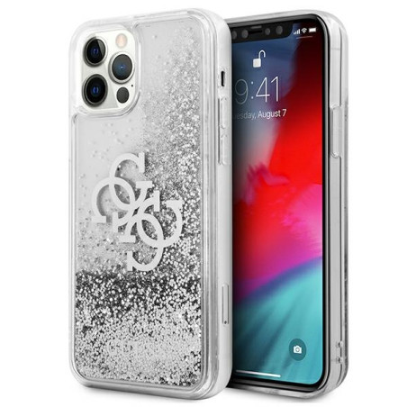 Kryt Guess GUHCP12LLG4GSI pro iPhone 12 Pro Max - stříbrná
