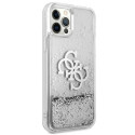Kryt Guess GUHCP12LLG4GSI pro iPhone 12 Pro Max - stříbrná