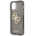 Kryt Guess Glitter 4G Big Logo iPhone 12 Pro Max - černý