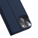 DUX DUCIS SkinPro kryt typu kniha pro iPhone 14, tmavě modrý