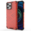 Kryt Hurtel Honeycomb Armor pro iPhone 13 Pro Max – červený