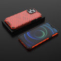 Kryt Hurtel Honeycomb Armor pro iPhone 13 Pro Max – červený
