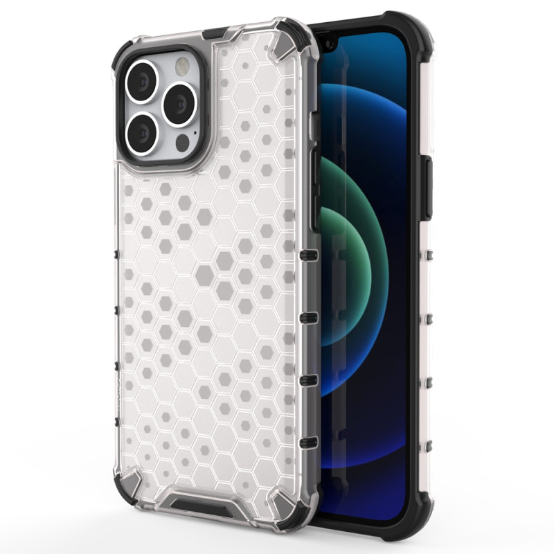 Kryt Hurtel HONEYCOMB ARMOR pro iPhone 13 Pro Max - transparentní