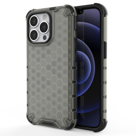 Kryt Hurtel Honeycomb pro iPhone 13 Pro - black