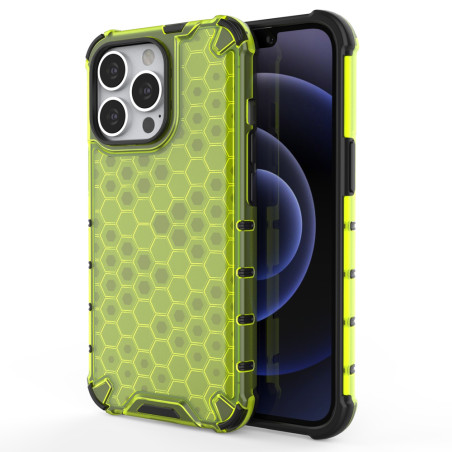 Kryt Hurtel Honeycomb pro iPhone 13 Pro - zelený