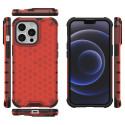 Kryt Hurtel Honeycomb TPU Bumper iPhone 13 Pro - červená