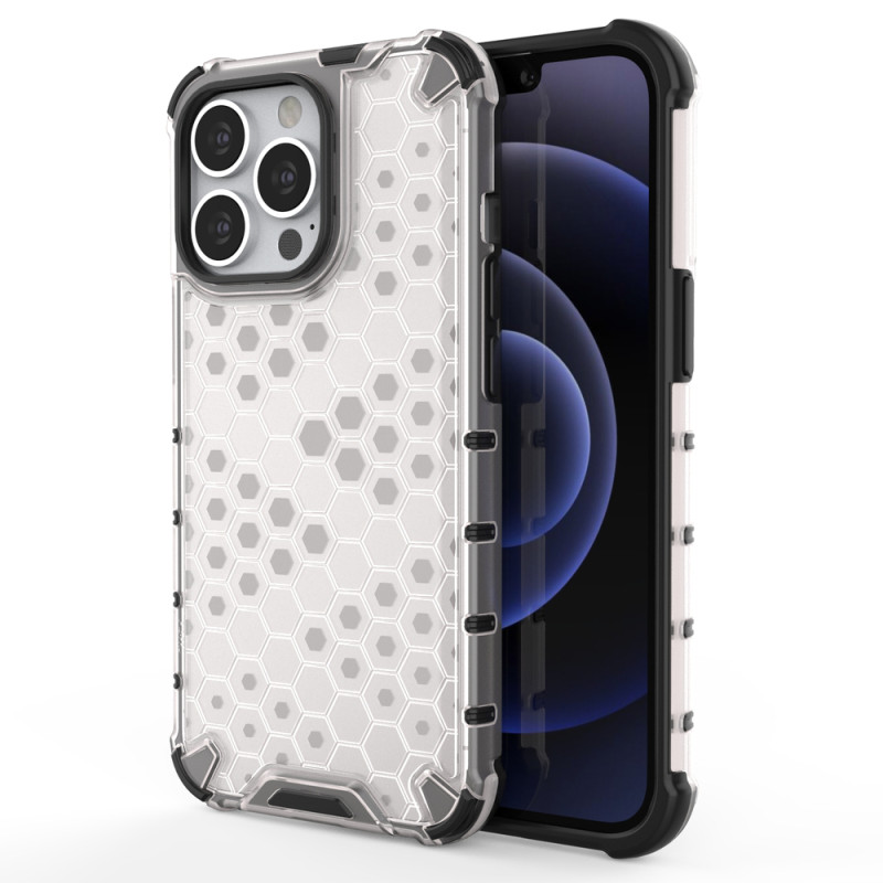 Kryt Hurtel Honeycomb Case armor TPU pro iPhone 13 Pro - transparentní