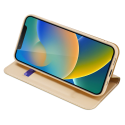 DUX DUCIS SkinPro kryt typu kniha pro iPhone 14, zlatý