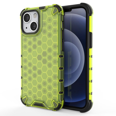 Kryt Hurtel Honeycomb pro iPhone 13 mini - zelený
