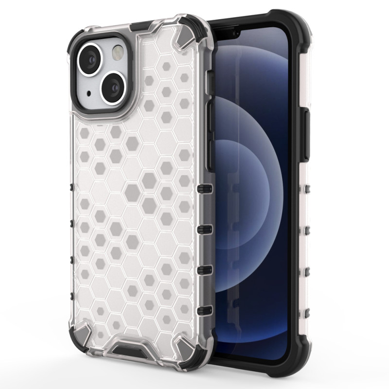Kryt Hurtel HONEYCOMB pro iPhone 13 mini - transparentní