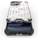 Kryt Hurtel HONEYCOMB pro iPhone 13 mini - transparentní