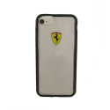 Kryt Ferrari Hardcase FEHCRFP7BK pro iPhone 7/8/SE - transparent/čern