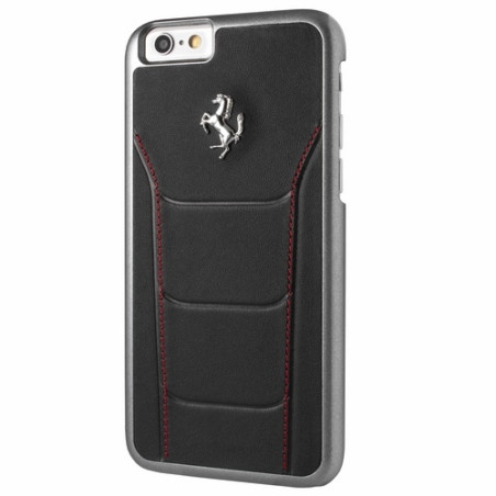 Kryt Ferrari GT 458 iPhone 6/6S black/red stiching