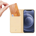 Kryt Dux Ducis SKIN PRO Bookcase pro iPhone 13 mini - zlatá