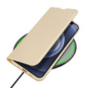 Kryt Dux Ducis SKIN PRO Bookcase pro iPhone 13 mini - zlatá