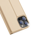 Pouzdro Dux Ducis Skin Pro Bookcase iPhone 13 Pro – zlaté