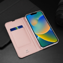 DUX DUCIS SkinPro kryt typu kniha pro iPhone 14, zlatý
