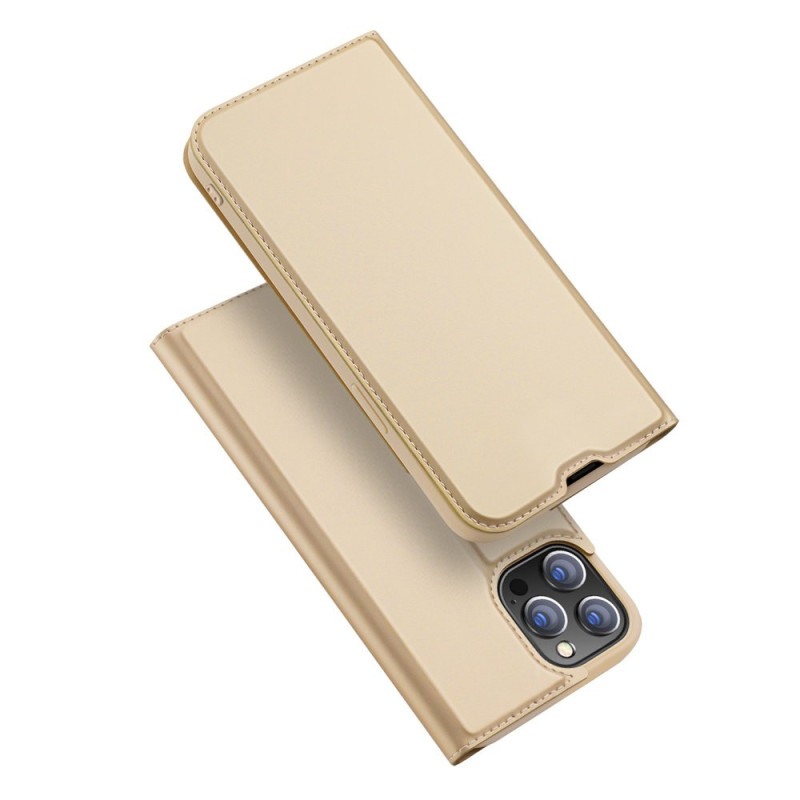 Pouzdro Dux Ducis SKIN PRO Bookcase pro iPhone 13 Pro Max - zlaté
