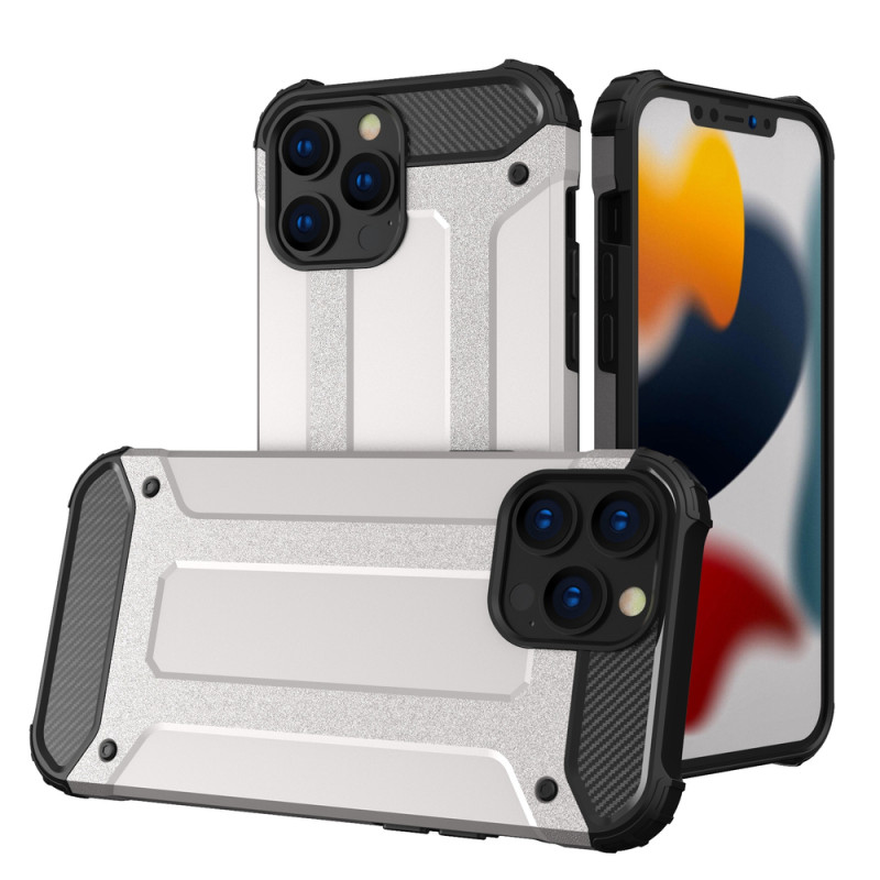Kryt Hurtel HYBRID ARMOR pro iPhone 13 Pro - stříbrná