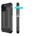 Kryt Hurtel HYBRID ARMOR pro iPhone 13 Pro - stříbrná