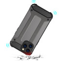 Kryt Hurtel HYBRID ARMOR pro iPhone 13 Pro - stříbrná