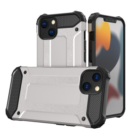 Kryt Hurtel HYBRID ARMOR iPhone 13 - stříbrná